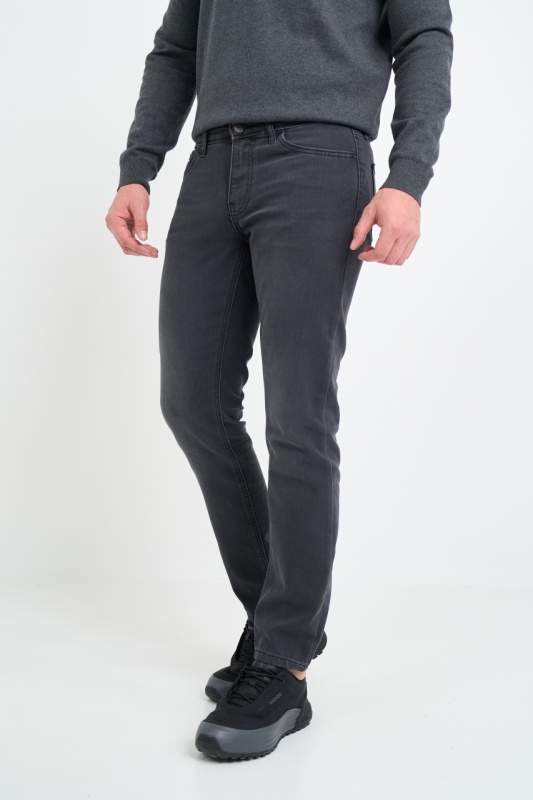Kenvelo - Blugi barbati super slim cu aspect decolorat - Img 6
