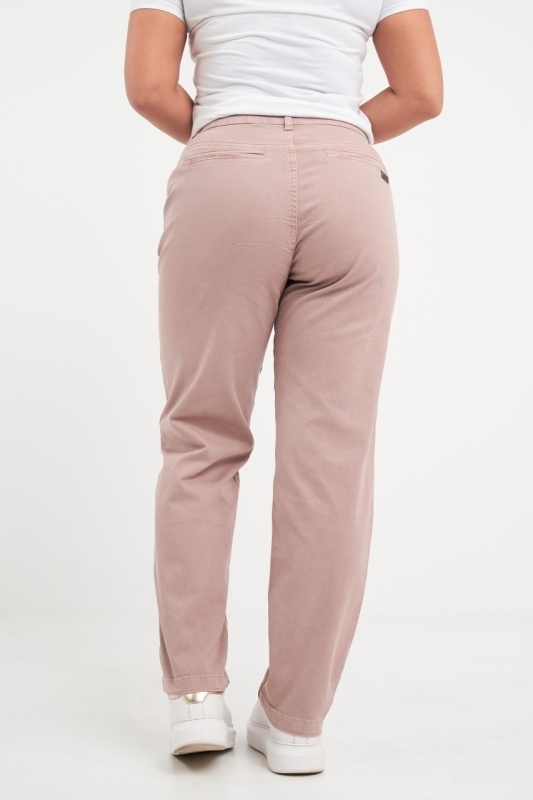 Kenvelo - Pantaloni lungi dama de culoare uniforma cu buzunare - Img 5