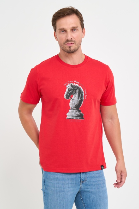 Kenvelo - Tricou barbat cu logo si imprimeu grafic - Img 5