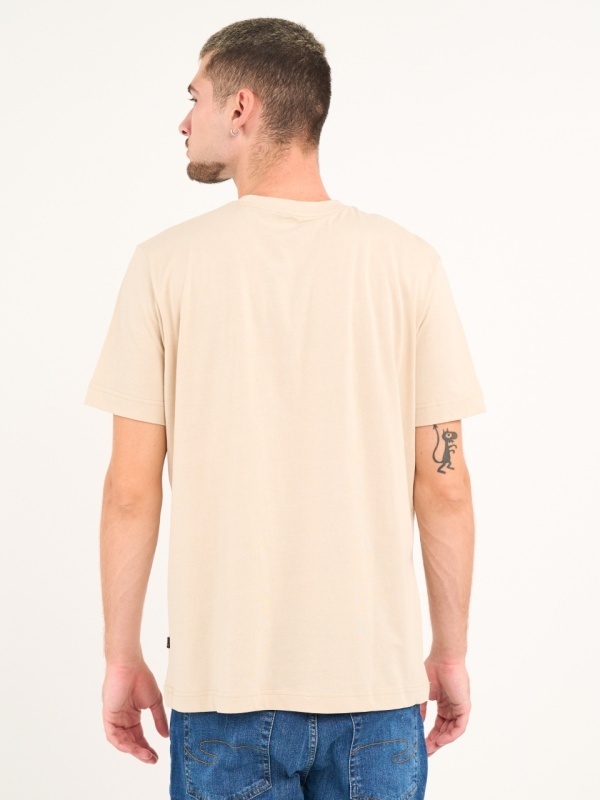 Kenvelo - Tricou barbat cu maneca scurta de culoare uniforma - Img 2