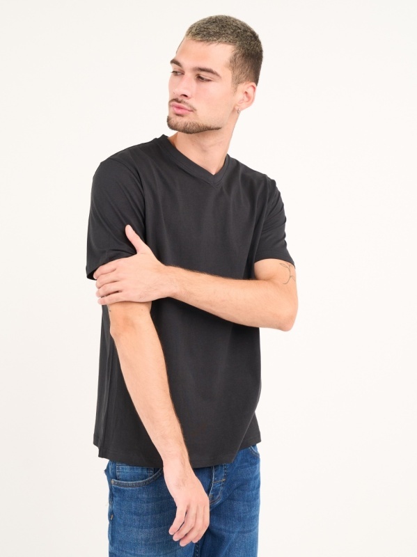 Kenvelo - Tricou barbat cu maneca scurta de culoare uniforma - Img 7