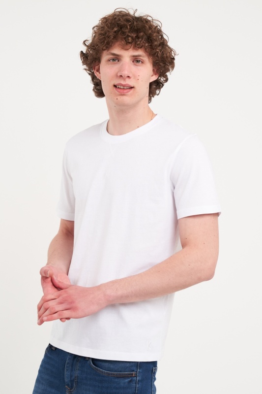 Kenvelo - Tricou barbat deculoare uniforma cu logo - Img 4