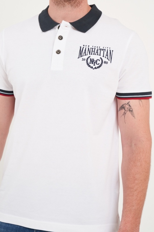 Kenvelo - Tricou barbat polo cu detalii - Img 4