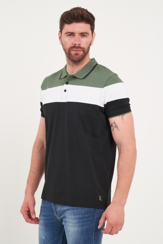 Kenvelo - Tricou barbat polo multicolor - Img 5