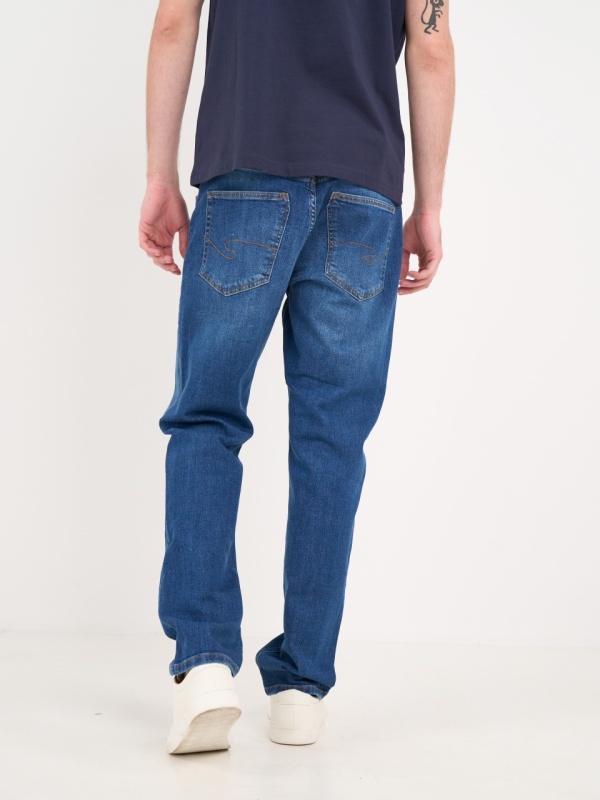 Lee Cooper - Blugi barbat regular cu aspect usor decolorat - Img 5