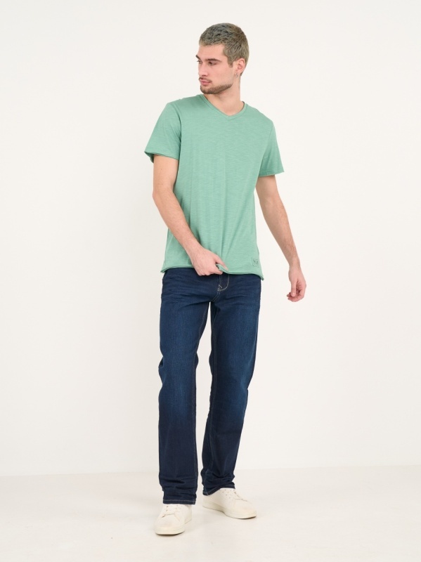 Lee Cooper - Blugi barbat regular de culoare uniforma - Img 11