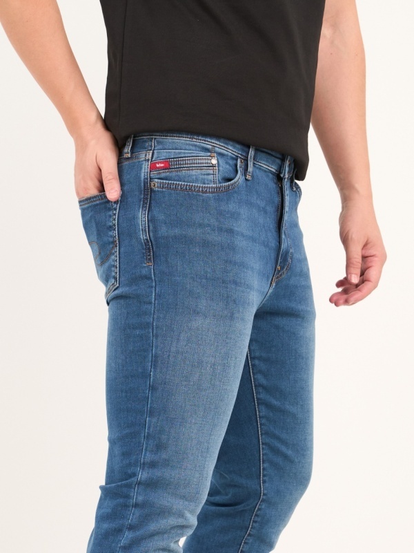 Lee Cooper - Blugi barbat slim cu aspect decolorat - Img 2