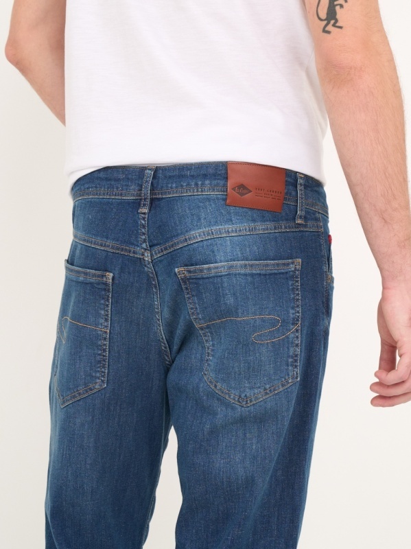 Lee Cooper - Blugi barbat slim cu aspect decolorat - Img 2