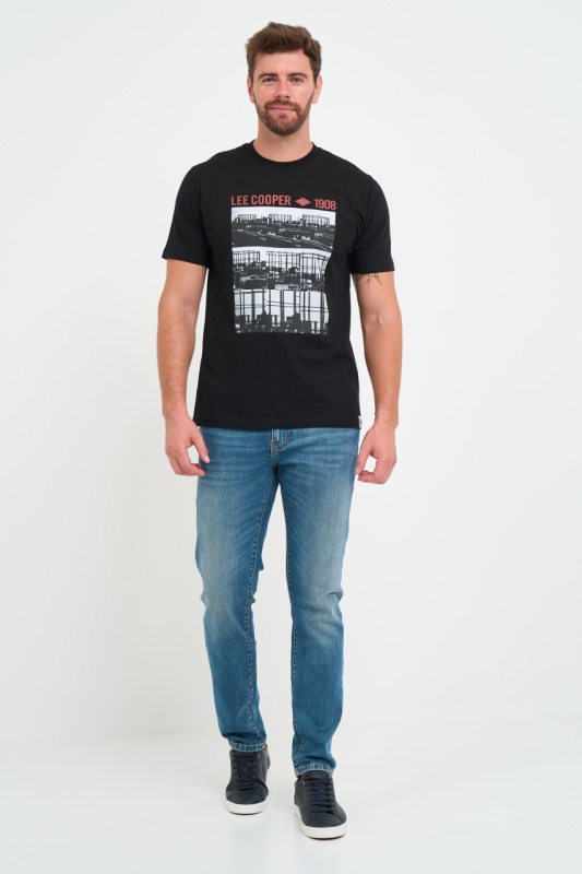 Lee Cooper - Blugi barbat slim cu aspect decolorat - Img 8