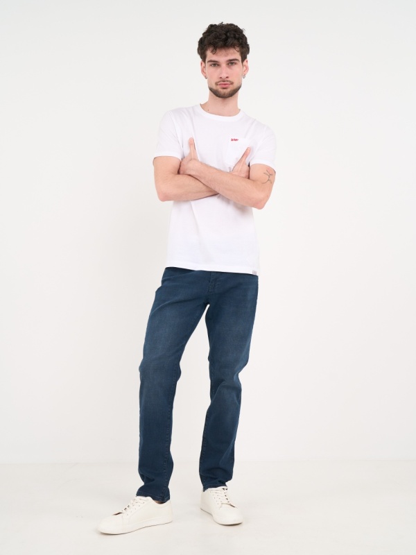 Lee Cooper - Blugi barbat slim de culoare inchisa - Img 9