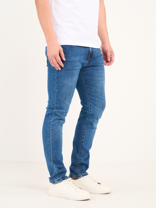 Lee Cooper - Blugi barbat straight cu aspect usor decolorat - Img 5