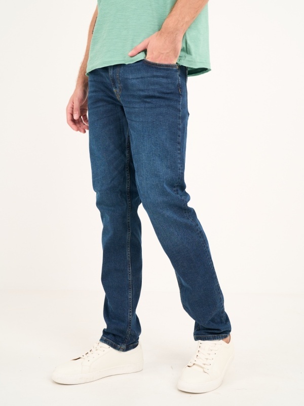 Lee Cooper - Blugi barbat straight de culoare inchisa - Img 4