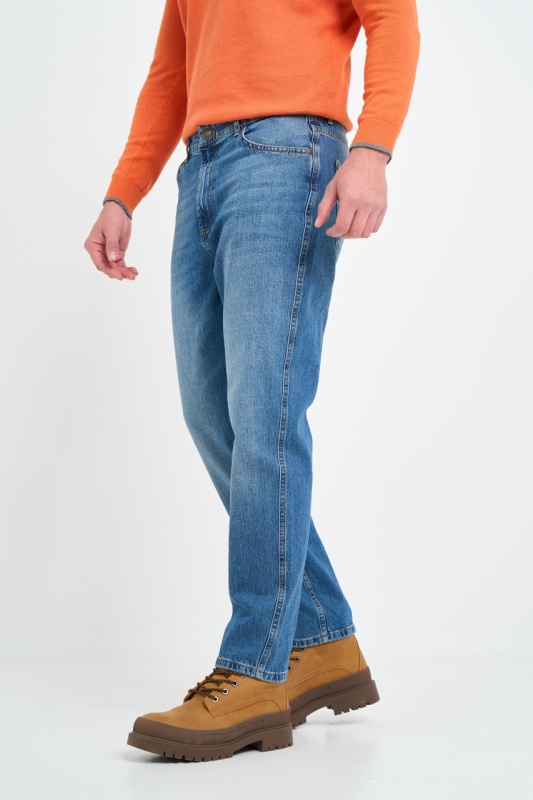 Lee Cooper - Blugi barbat super slim cu aspect decolorat - Img 7