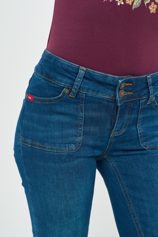 Lee Cooper - Blugi dama bootcut cu buzunare aplicate - Img 6