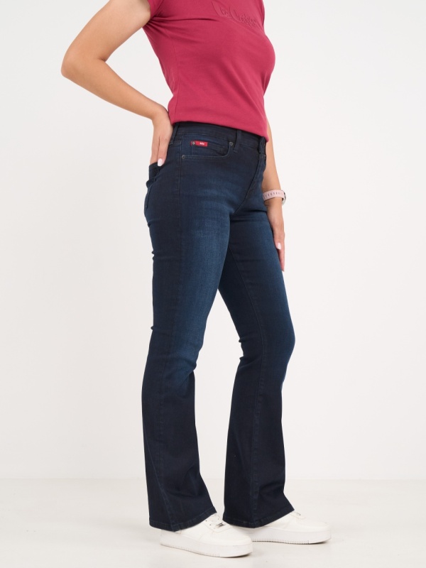 Lee Cooper - Blugi dama bootcut de culoare inchisa - Img 5