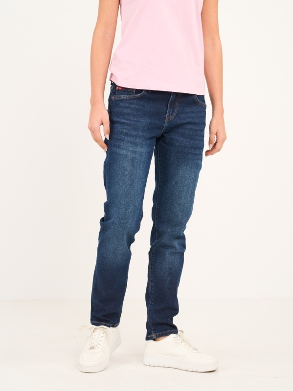 Lee Cooper - Blugi dama boyfriend cu aspect decolorat - Img 8