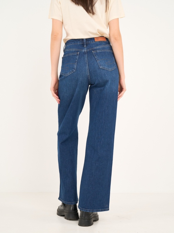 Lee Cooper - Blugi dama wide cu aspect usor decolorat - Img 5