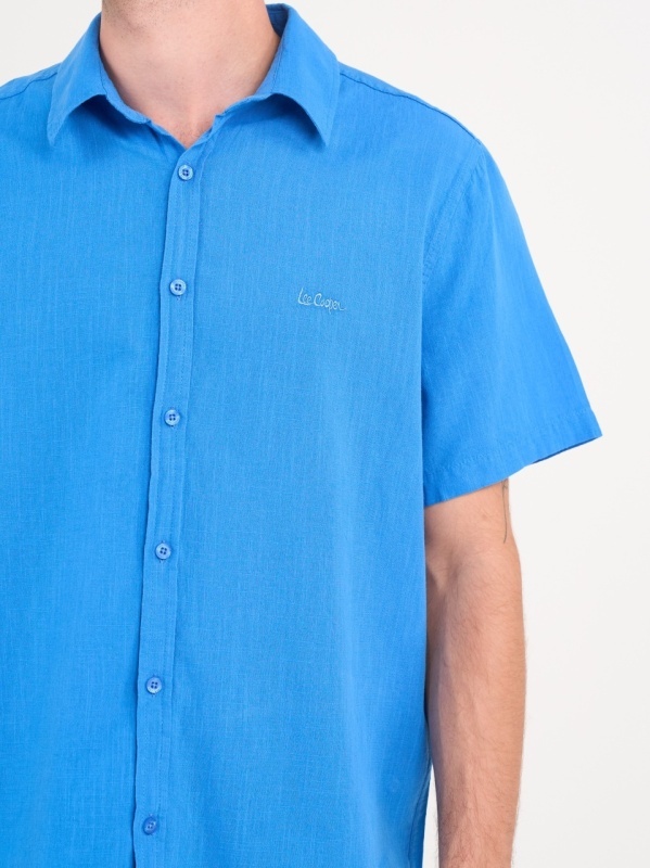 Lee Cooper - Camasa barbat cu maneca scurta regular de culoare uniforma - Img 4