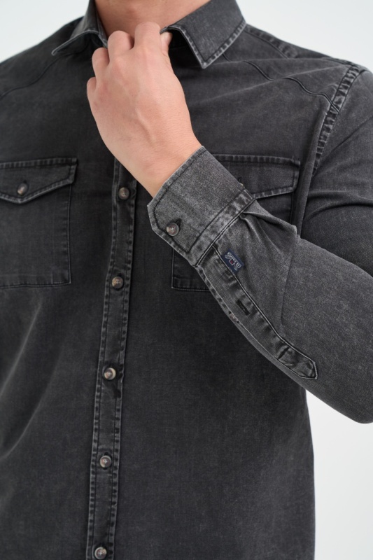 Lee Cooper - Camasa barbat regular cu buzunare cu clapeta aplicate - Img 2