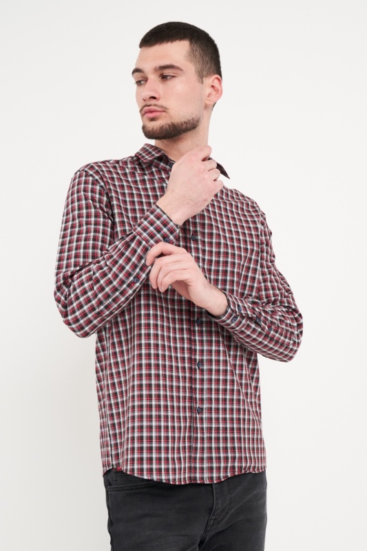 Lee Cooper - Camasa barbat regular cu model in carouri mici - Img 3