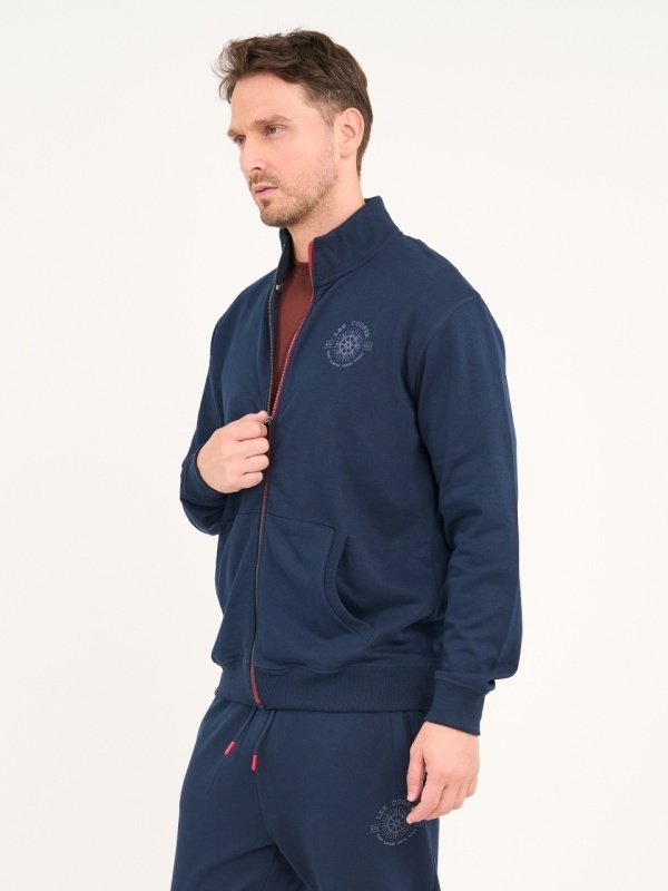 Lee Cooper - Hanorac barbat cu fermoar si detalii logo - Img 4