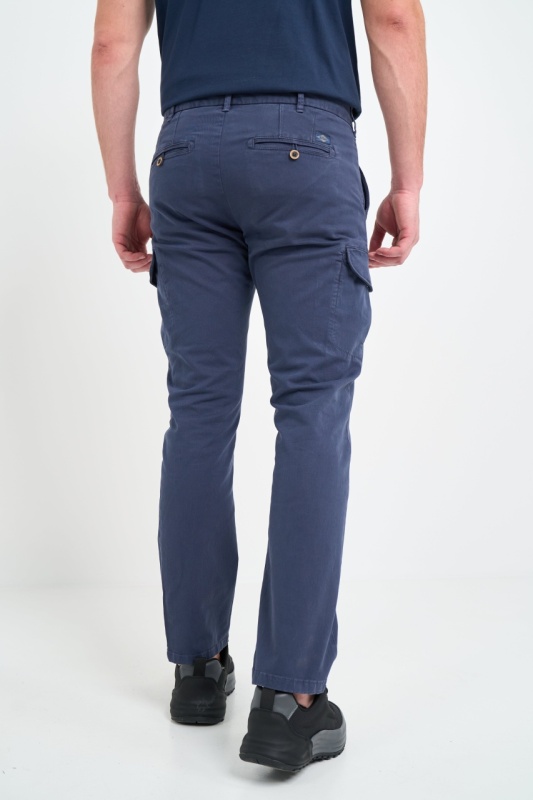 Lee Cooper - Pantaloni cargo barbat de culoare uniforma - Img 3