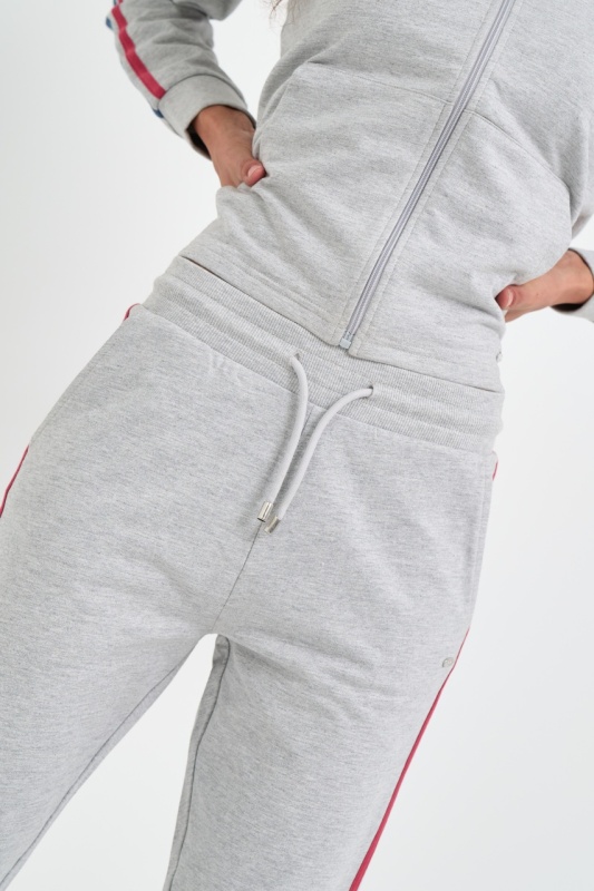 Lee Cooper - Pantaloni dama sport cu model in dungi - Img 3