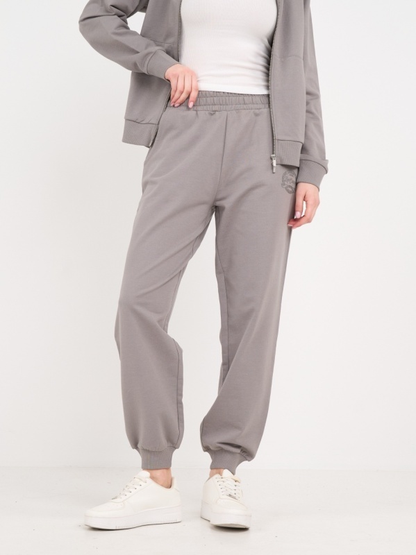 Lee Cooper - Pantaloni sport dama cu buzunare si logo aplicat - Img 6