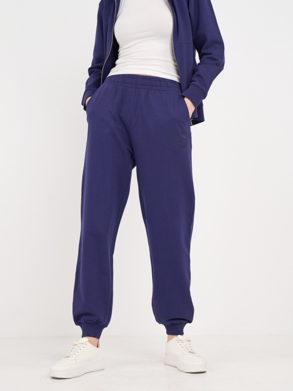 Lee Cooper - Pantaloni sport dama cu buzunare si logo aplicat - Img 9