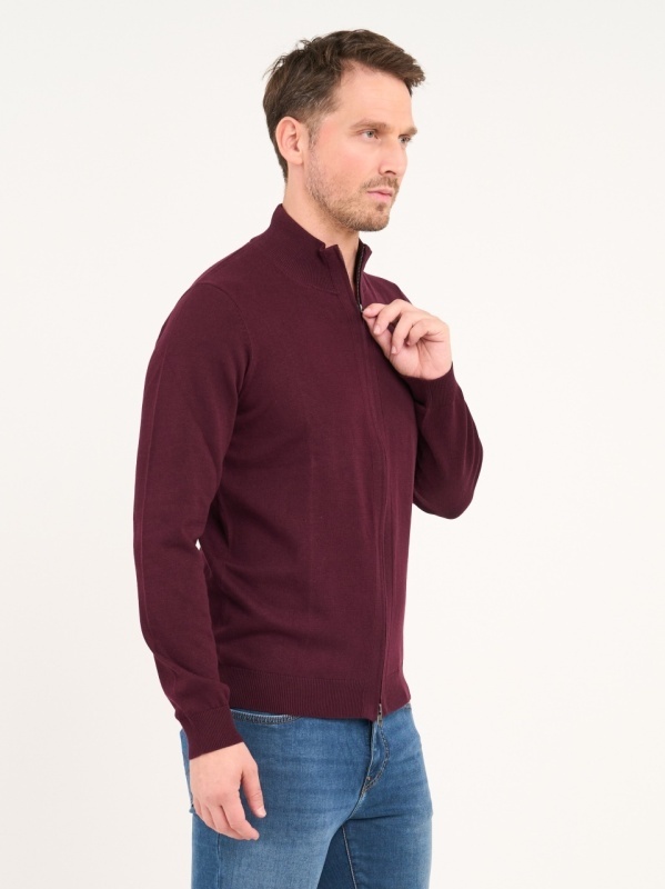 Lee Cooper - Pulover barbat cu fermoar de culoare uniforma - Img 5