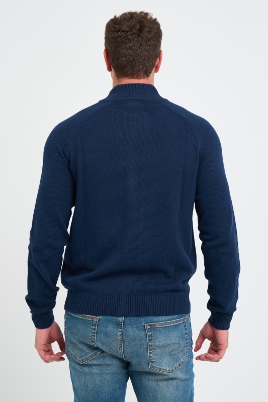 Lee Cooper - Pulover barbat de culoare uniforma cu fermoar - Img 5