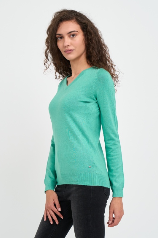 Lee Cooper - Pulover dama de culoare uniforma - Img 6