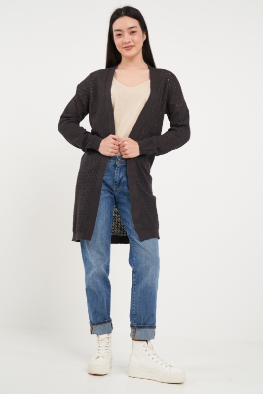 Lee Cooper - Pulover dama tip cardigan cu model - Img 6