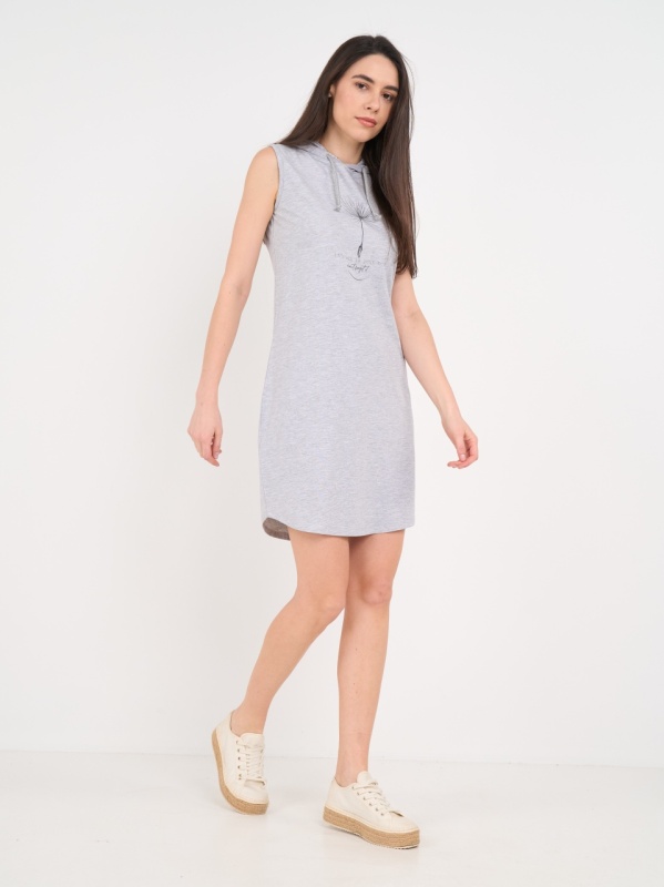 Lee Cooper - Rochie dama tip hanorac cu imprimeu - Img 5