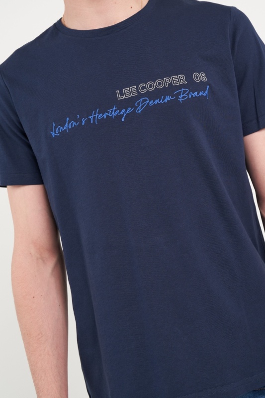 Lee Cooper - Tricou barbat cu imprimeu logo - Img 2