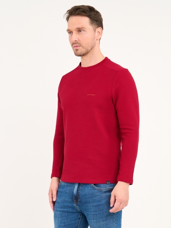 Lee Cooper - Tricou barbat cu maneca lunga de culoare uniforma - Img 4