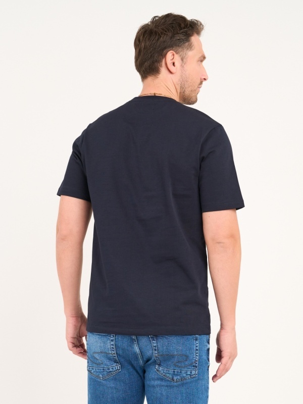 Lee Cooper - Tricou barbat de culoare uniforma cu detalii logo - Img 3
