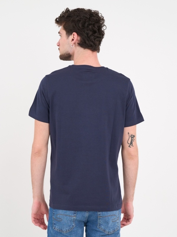 Lee Cooper - Tricou barbat de culoare uniforma cu detalii logo - Img 2