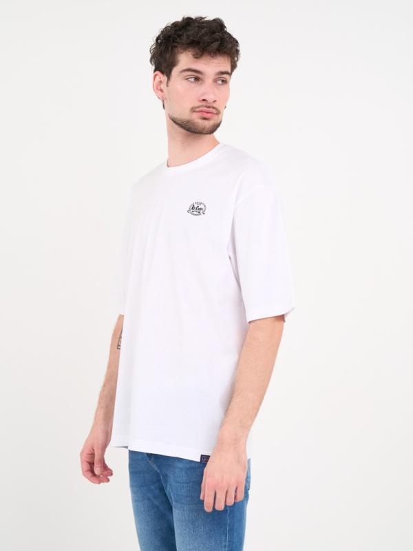 Lee Cooper - Tricou barbat de culoare uniforma cu imprimeu logo - Img 5