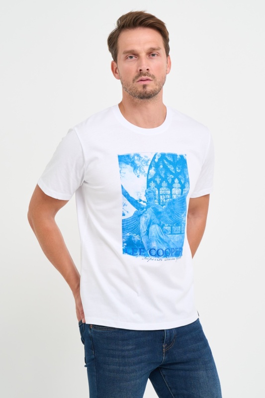 Lee Cooper - Tricou barbat maneca scurta cu detalii grafice - Img 5
