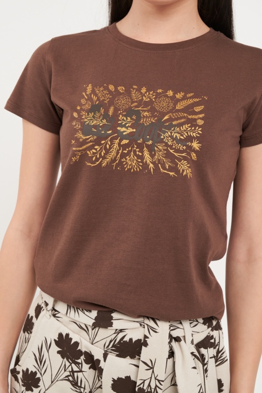 Lee Cooper - Tricou dama cu imprimeu logo - Img 3