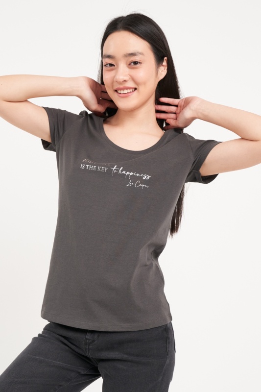 Lee Cooper - Tricou dama cu imprimeu texturat - Img 5