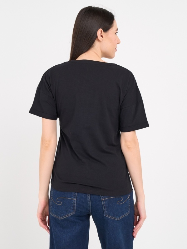Lee Cooper - Tricou dama cu maneca scurta si detalii - Img 2