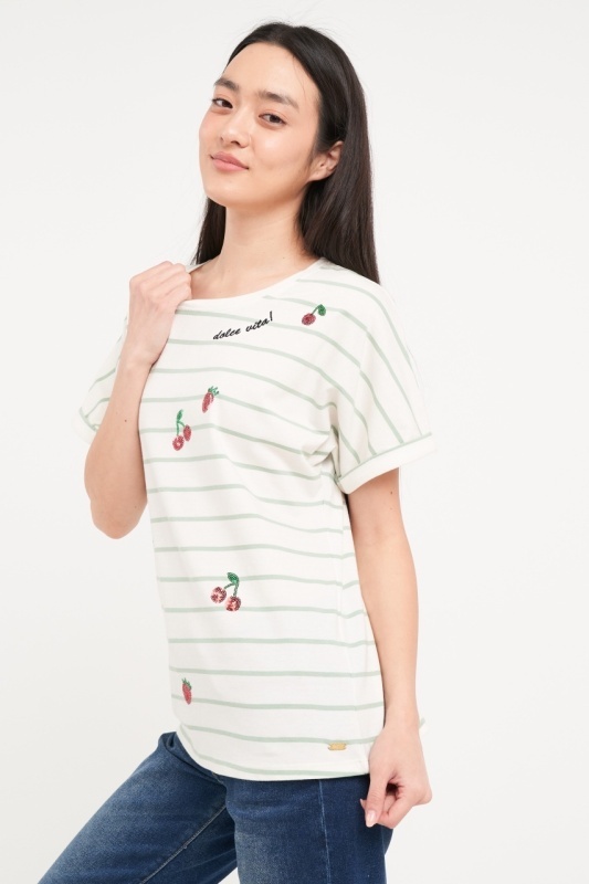 Lee Cooper - Tricou dama cu maneca scurta si detalii - Img 5