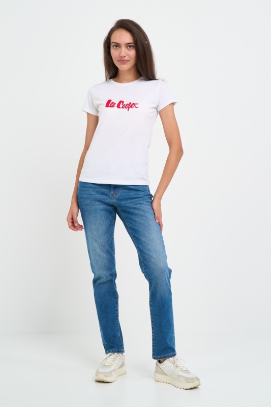 Lee Cooper - Tricou dama cu maneca scurta si logo aplicat - Img 6