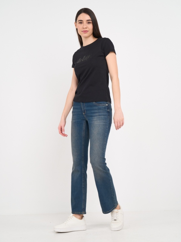 Lee Cooper - Tricou dama cu maneca scurta si logo - Img 8