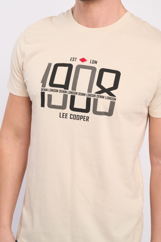 Lee Cooper - Tricou maneca scurta barbat cu imprimeu detalii logo - Img 3