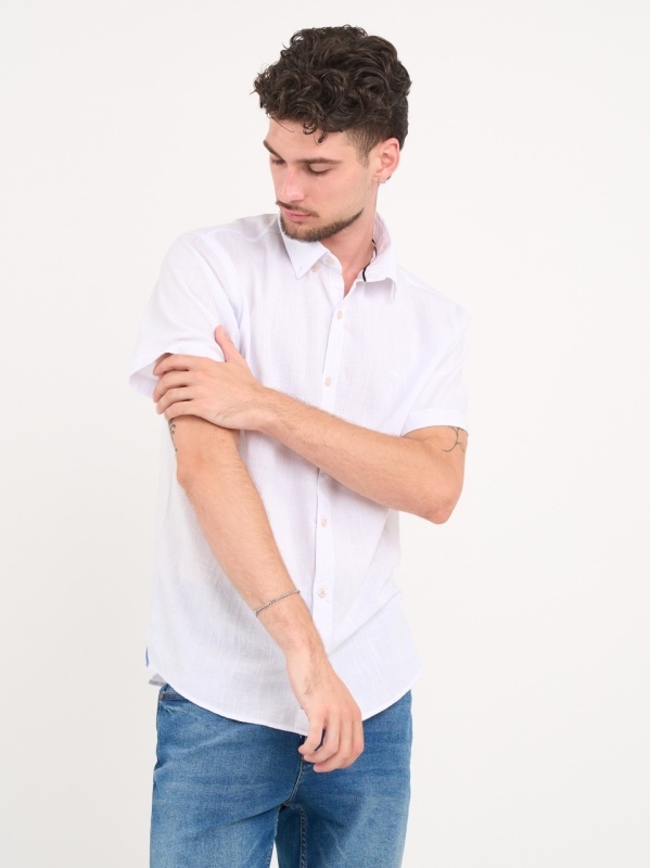Timeout - Camasa barbat cu maneca scurta de culoare uniforma - Img 4