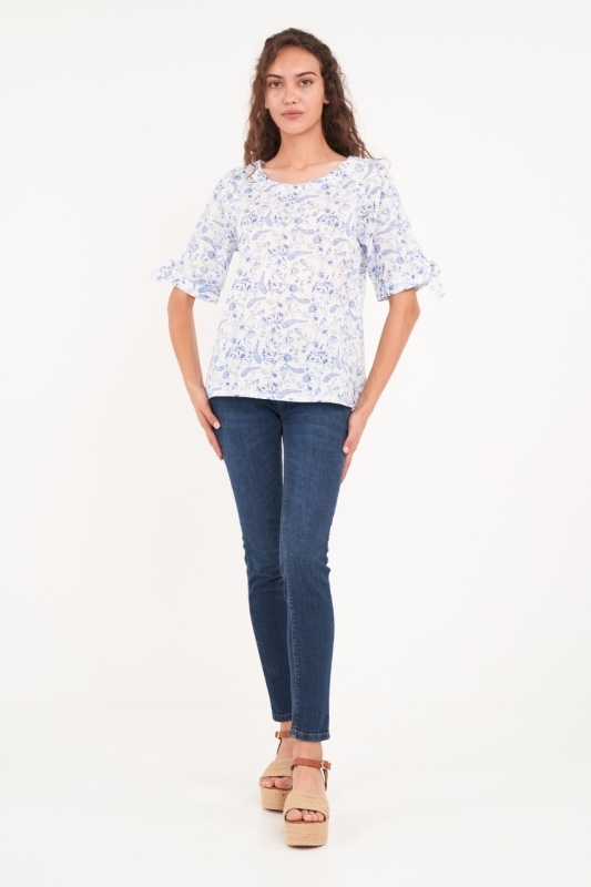 Timeout - Camasa dama maneca scurta cu imprimeu floral - Img 5