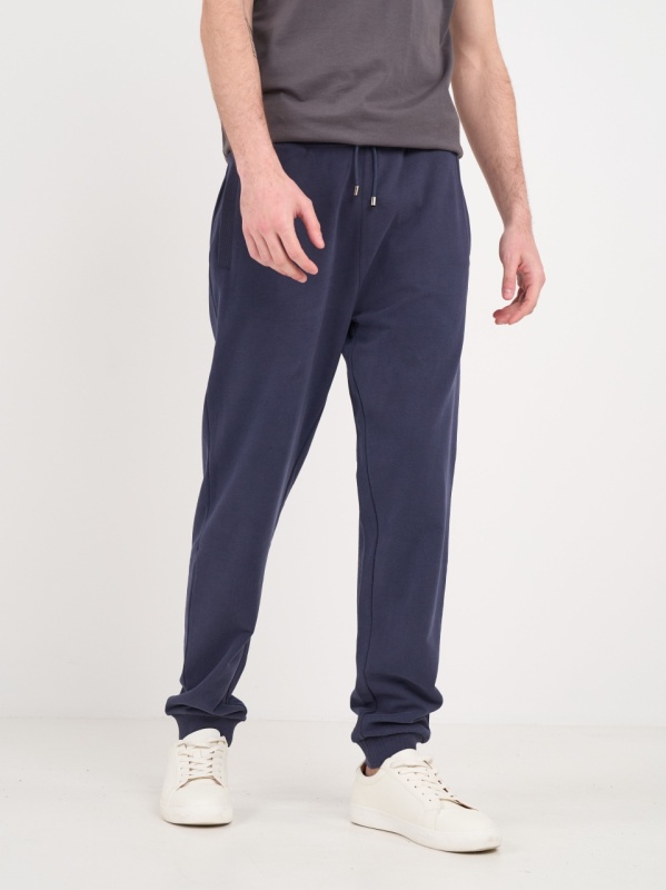 Timeout - Pantaloni sport barbat cu buzunare si detalii logo - Img 8